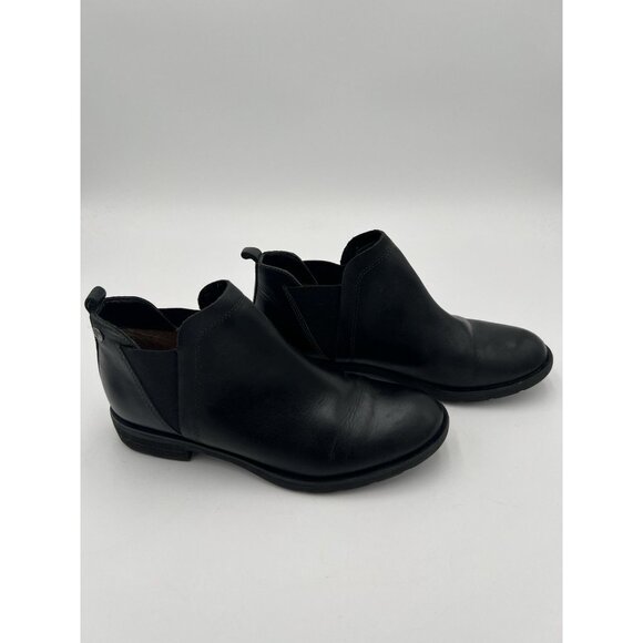 Sofft Boots Women's Sz 9M Pull On Chelsea Ankle Bootie Black Leather Comfort - Picture 2 of 15